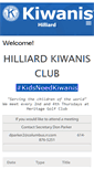 Mobile Screenshot of hilliardkiwanis.com