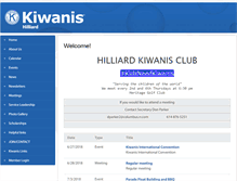 Tablet Screenshot of hilliardkiwanis.com